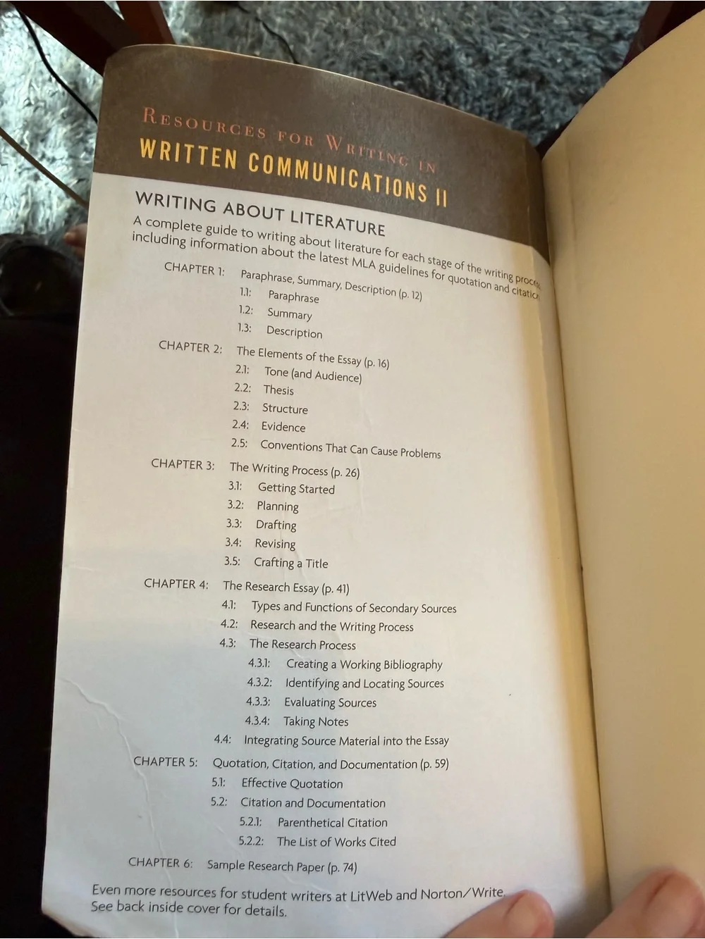 State College of Florida Written Communications II Textbook Paperback